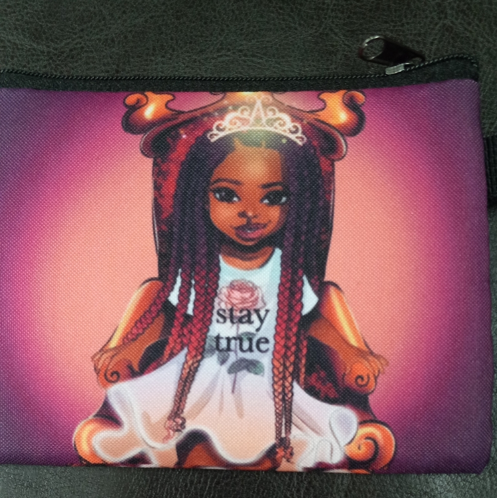 COPY - Accessory  back mini with side key chain holder. Double sided pouch